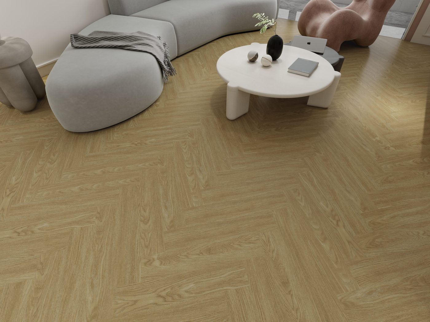 Herringbone Straw · 128x640mm